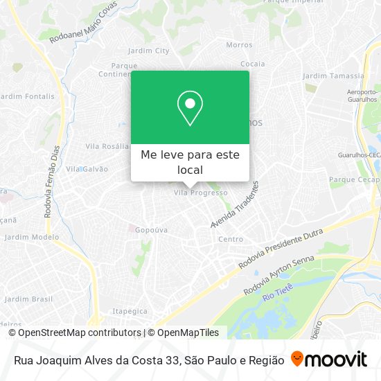Rua Joaquim Alves da Costa 33 mapa