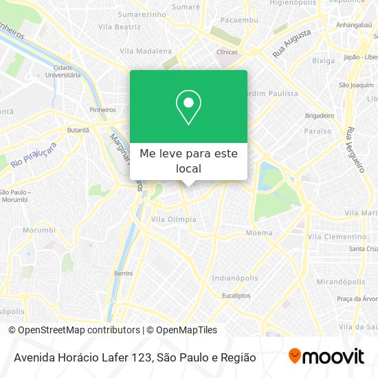 Avenida Horácio Lafer 123 mapa
