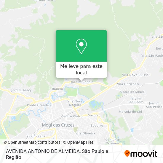 AVENIDA ANTONIO DE ALMEIDA mapa