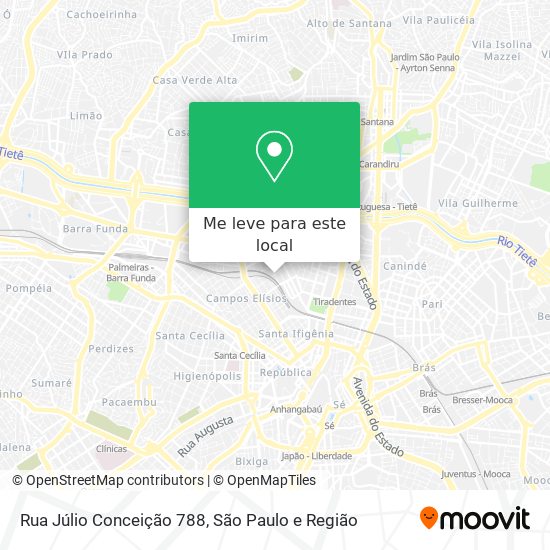 Rua Júlio Conceição 788 mapa