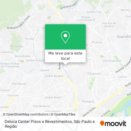 Deluca Center Pisos e Revestimentos mapa