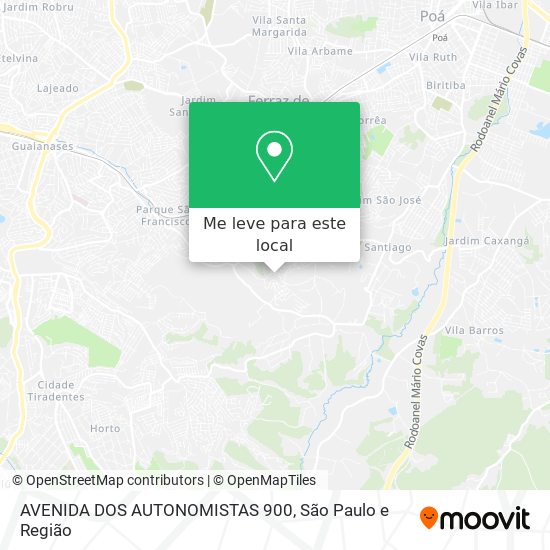 AVENIDA DOS AUTONOMISTAS 900 mapa
