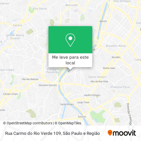 Rua Carmo do Rio Verde 109 mapa