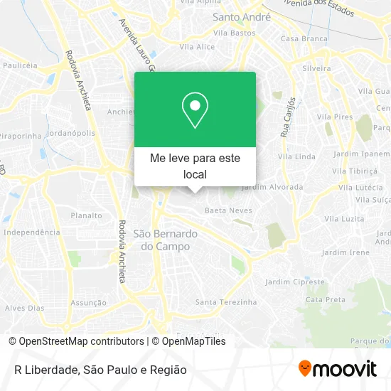 R Liberdade mapa