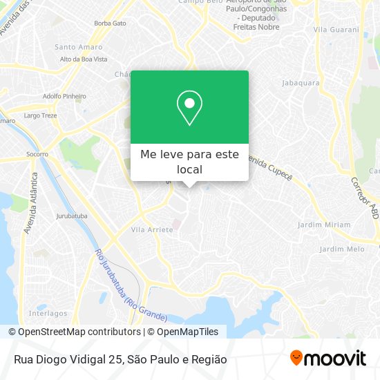 Rua Diogo Vidigal 25 mapa