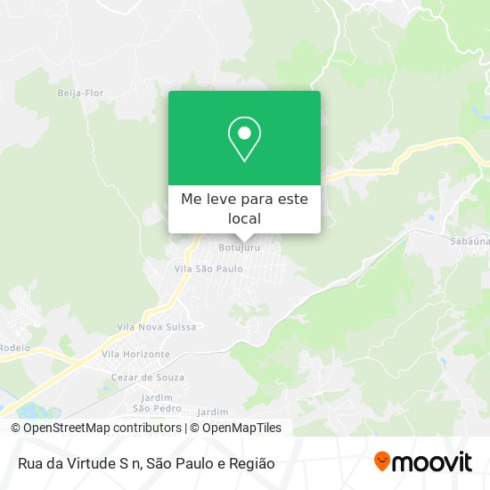 Rua da Virtude S n mapa