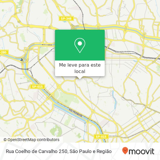 Rua Coelho de Carvalho 250 mapa