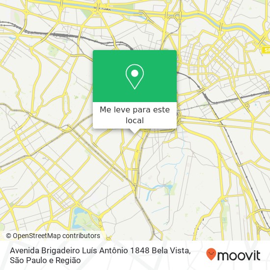 Avenida Brigadeiro Luís Antônio 1848   Bela Vista mapa