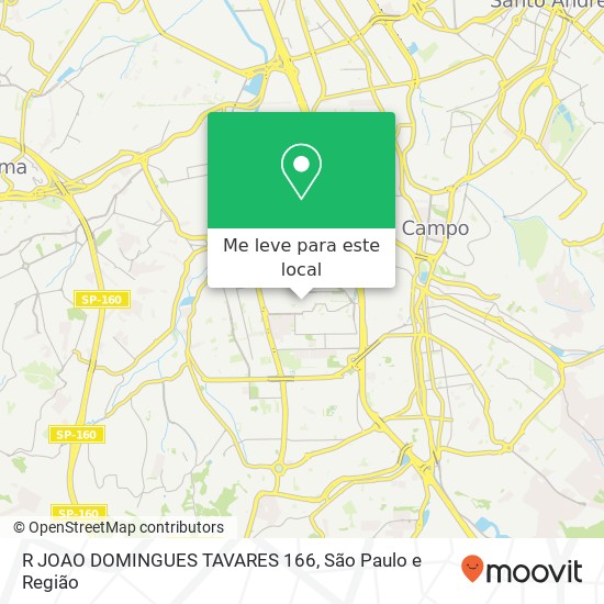 R JOAO DOMINGUES TAVARES 166 mapa