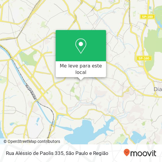 Rua Aléssio de Paolis 335 mapa