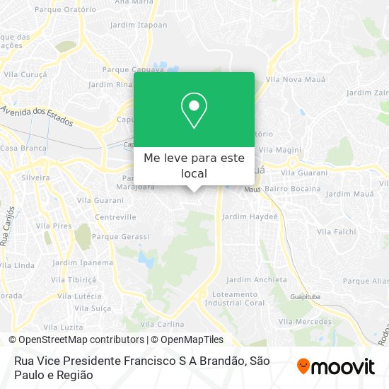 Rua Vice Presidente Francisco S  A Brandão mapa