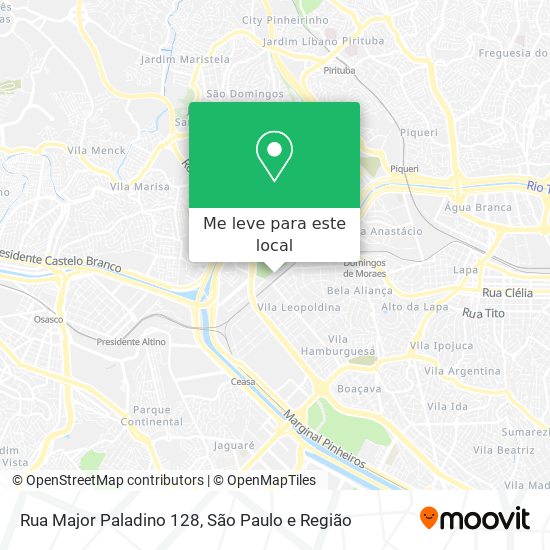 Rua Major Paladino 128 mapa