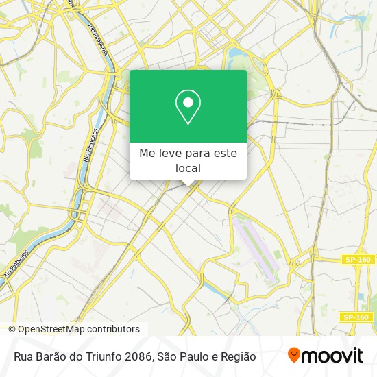 Rua Barão do Triunfo 2086 mapa