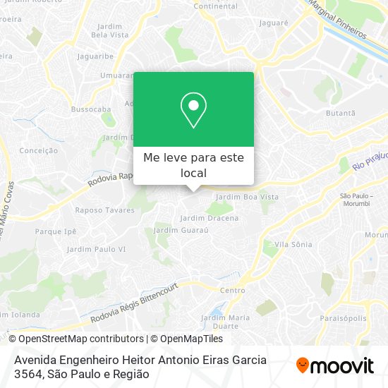 Avenida Engenheiro Heitor Antonio Eiras Garcia  3564 mapa