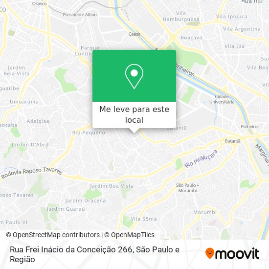Rua Frei Inácio da Conceição 266 mapa