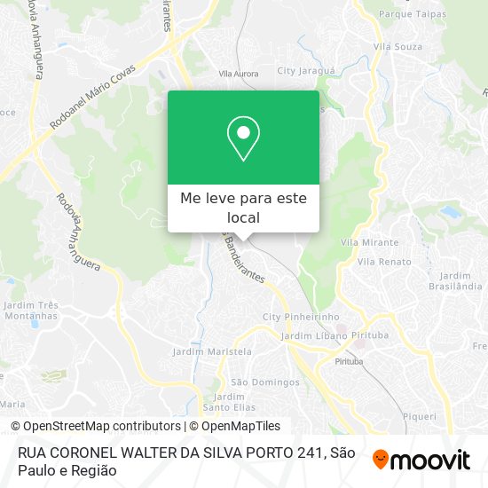 RUA CORONEL WALTER DA SILVA PORTO 241 mapa