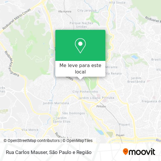 Rua Carlos Mauser mapa