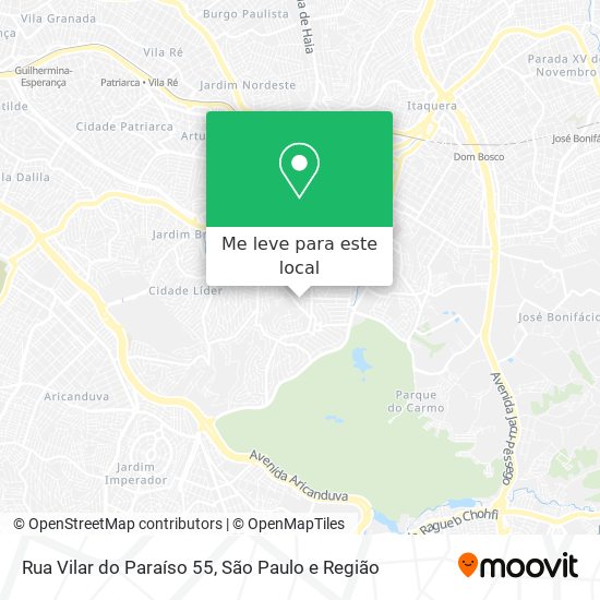 Rua Vilar do Paraíso 55 mapa