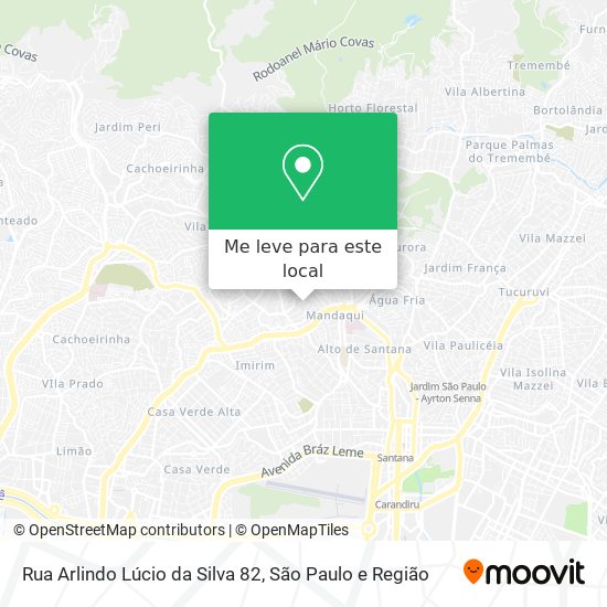 Rua Arlindo Lúcio da Silva 82 mapa