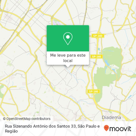 Rua Sizenando Antônio dos Santos 33 mapa