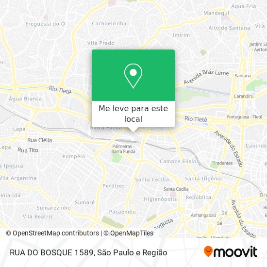 RUA DO BOSQUE 1589 mapa