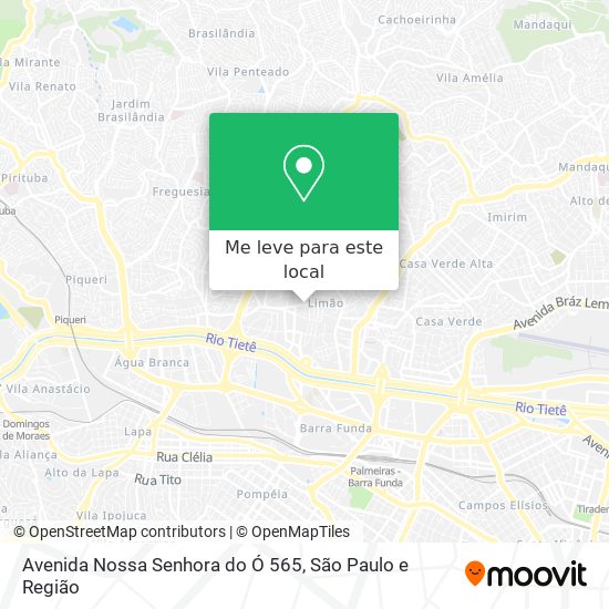 Avenida Nossa Senhora do Ó 565 mapa