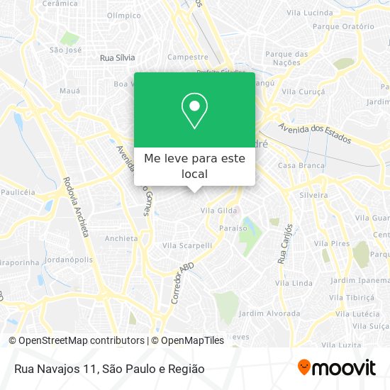 Rua Navajos 11 mapa