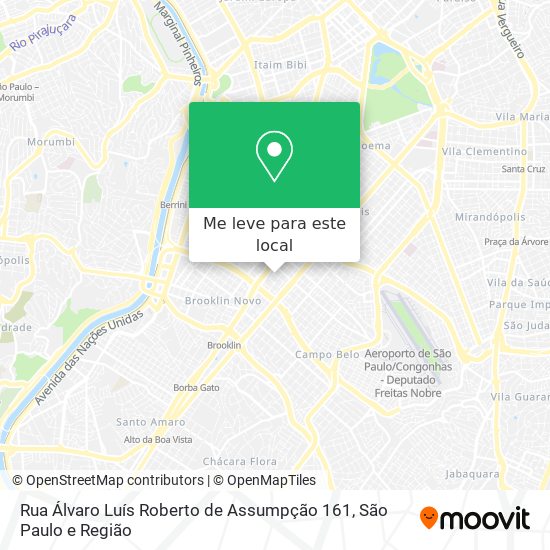 Rua Álvaro Luís Roberto de Assumpção 161 mapa