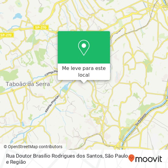 Rua Doutor Brasílio Rodrigues dos Santos mapa