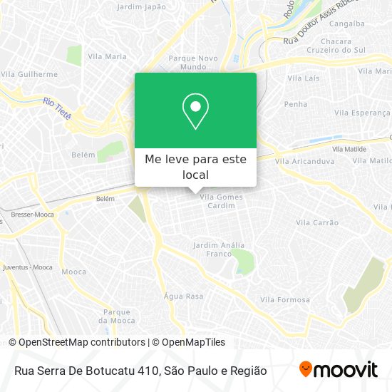 Rua Serra De Botucatu 410 mapa