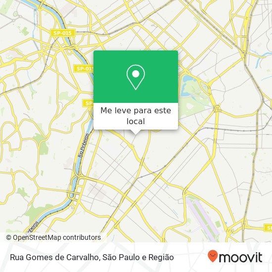 Rua Gomes de Carvalho mapa