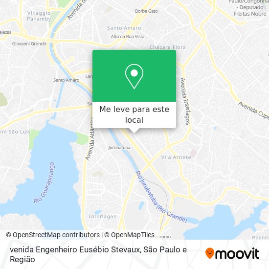 venida Engenheiro Eusébio Stevaux mapa