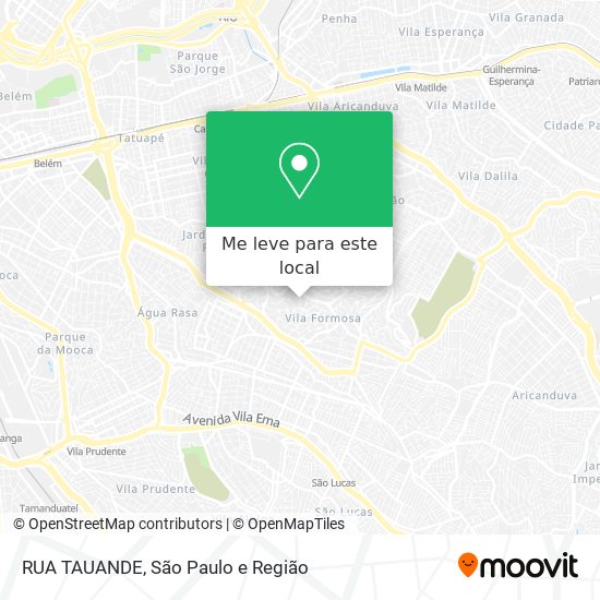RUA TAUANDE mapa