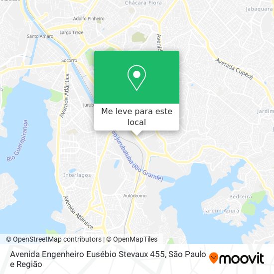 Avenida Engenheiro Eusébio Stevaux 455 mapa