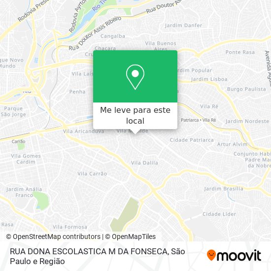 RUA DONA ESCOLASTICA M  DA FONSECA mapa