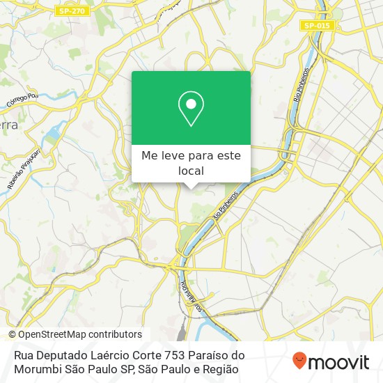Rua Deputado Laércio Corte  753   Paraíso do Morumbi   São Paulo   SP mapa