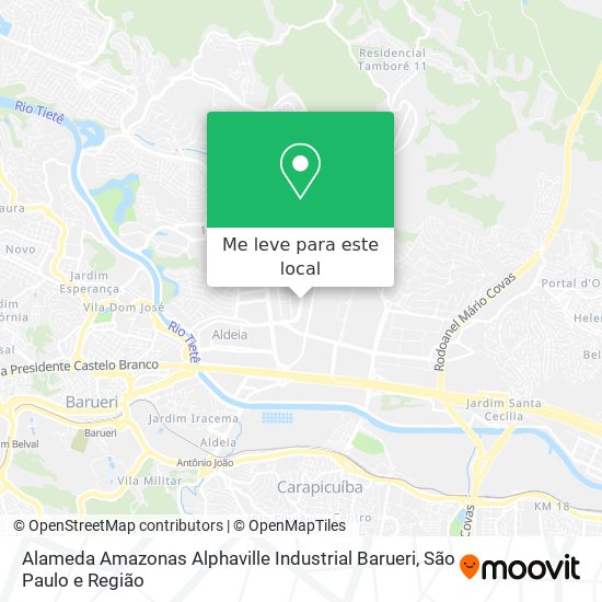 Alameda Amazonas  Alphaville Industrial  Barueri mapa
