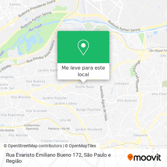 Rua Evaristo Emiliano Bueno 172 mapa