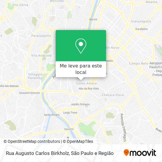 Rua Augusto Carlos Birkholz mapa