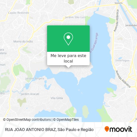 RUA JOAO ANTONIO BRAZ mapa