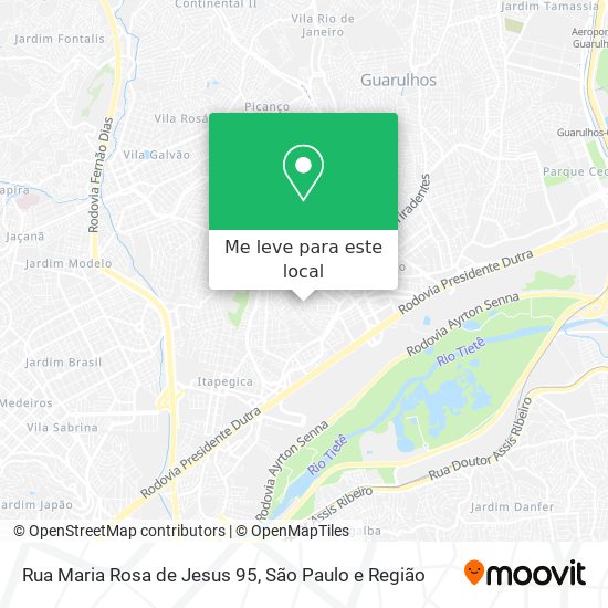 Rua Maria Rosa de Jesus 95 mapa