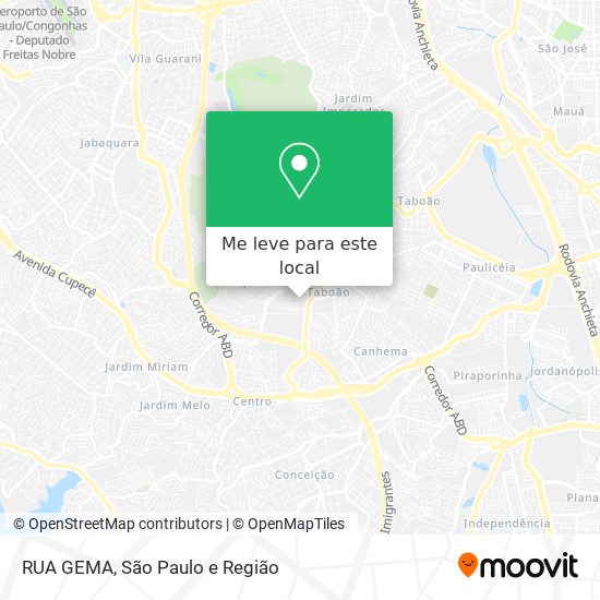 RUA GEMA mapa