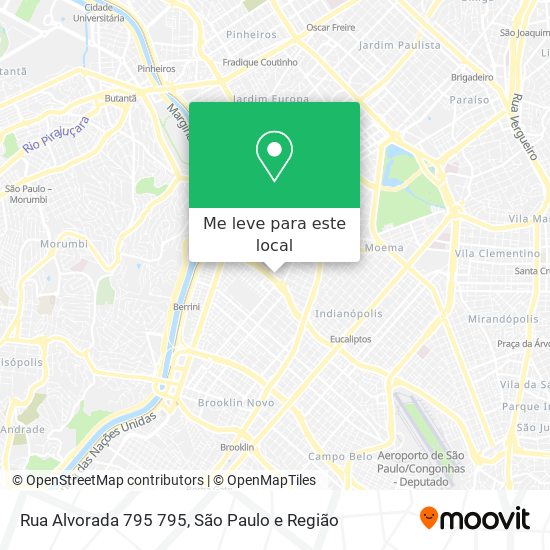 Rua Alvorada 795 795 mapa