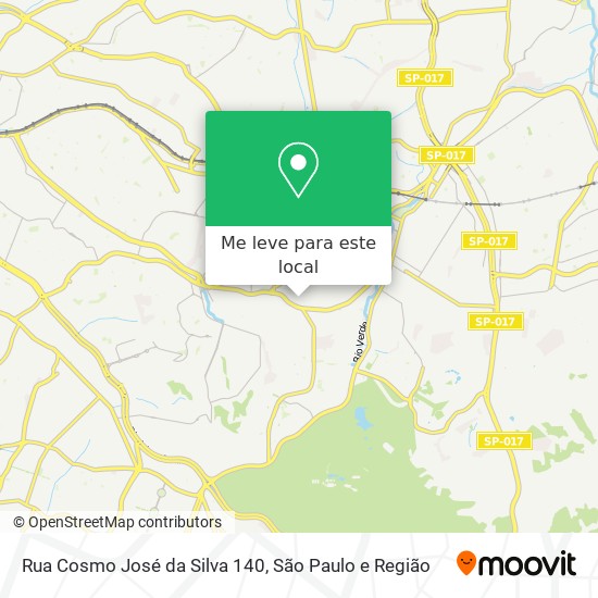 Rua Cosmo José da Silva 140 mapa