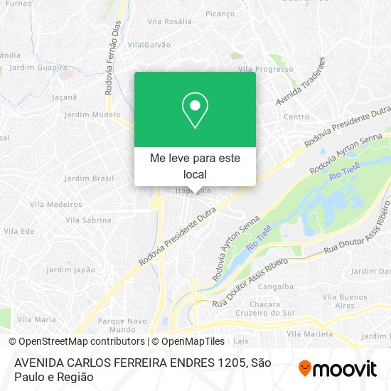 AVENIDA CARLOS FERREIRA ENDRES 1205 mapa