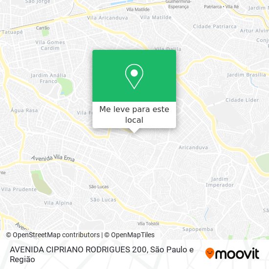 AVENIDA CIPRIANO RODRIGUES 200 mapa