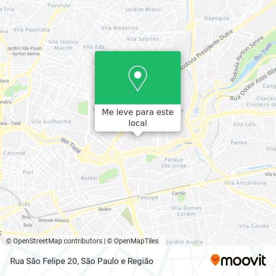 Rua São Felipe 20 mapa