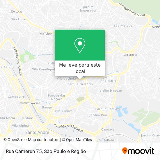Rua Camerun 75 mapa