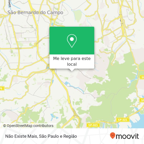 Não Existe Mais mapa