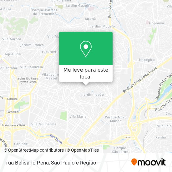 rua Belisário Pena mapa